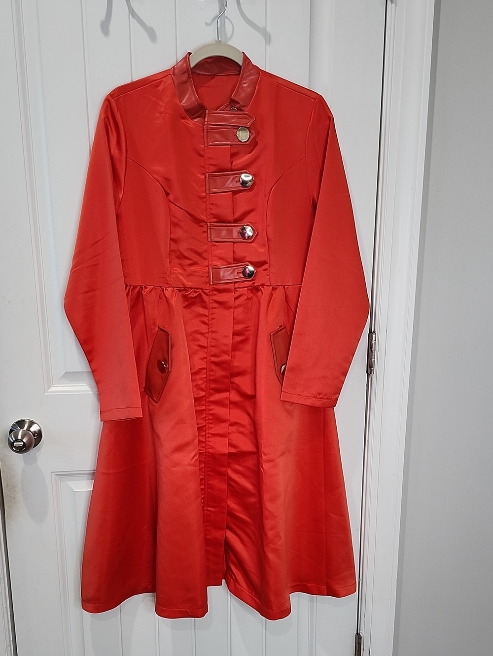Red Women’s Fit-and-Flare Coat/Dress - XL